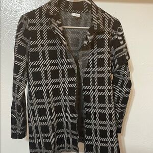 Sioni Black and White Knit Jacket